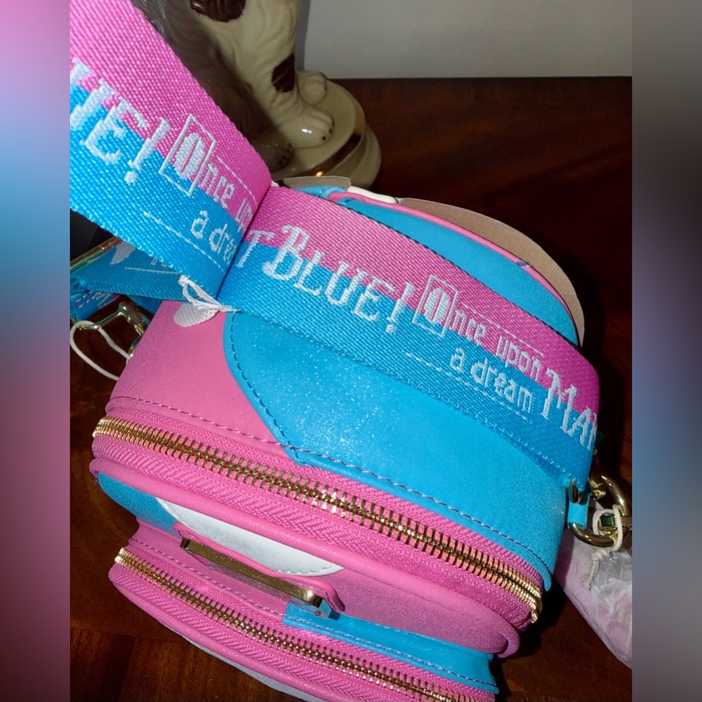 Loungefly Make it Pink Make it Blue Sleeping Beauty Convertible Mini Backpack - Picture 10 of 10